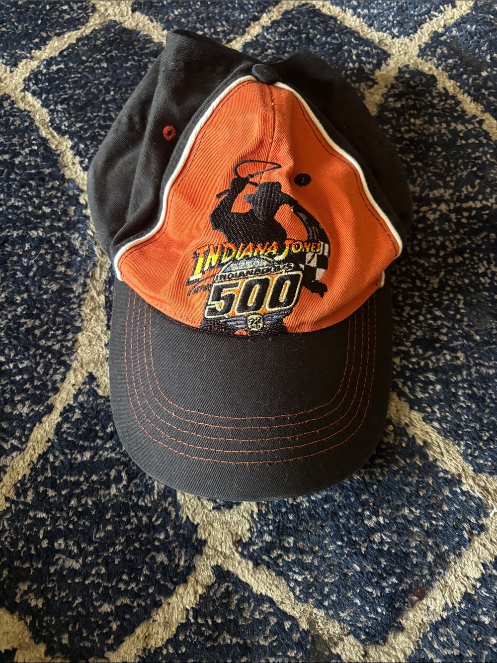Kids Orange & Black Baseball Hat